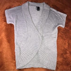 Women’s Bisou Bisou Cardigan Sweater w/ Short Sleeves & Button Front